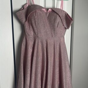 AKIRA Pink glitter dress S